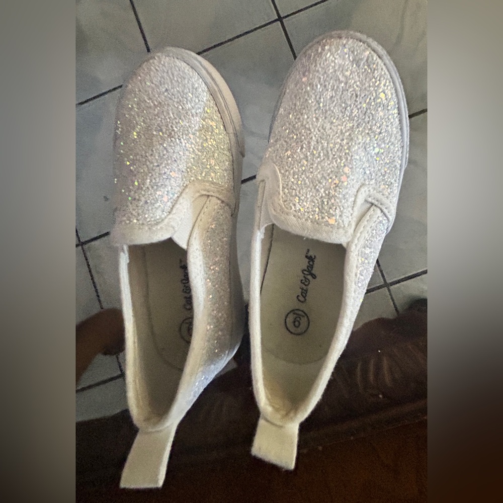Cat & Jack Glitter Slip-On Shoes
